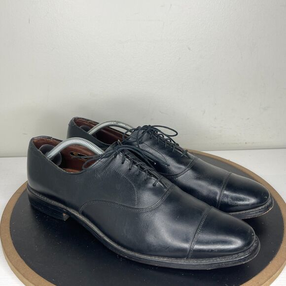 Allen‎ Edmonds Dress Shoes Men’s Size 12 Park Avenue Cap Toe Black Oxford main image 4